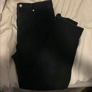 Black Madewell straight leg jeans